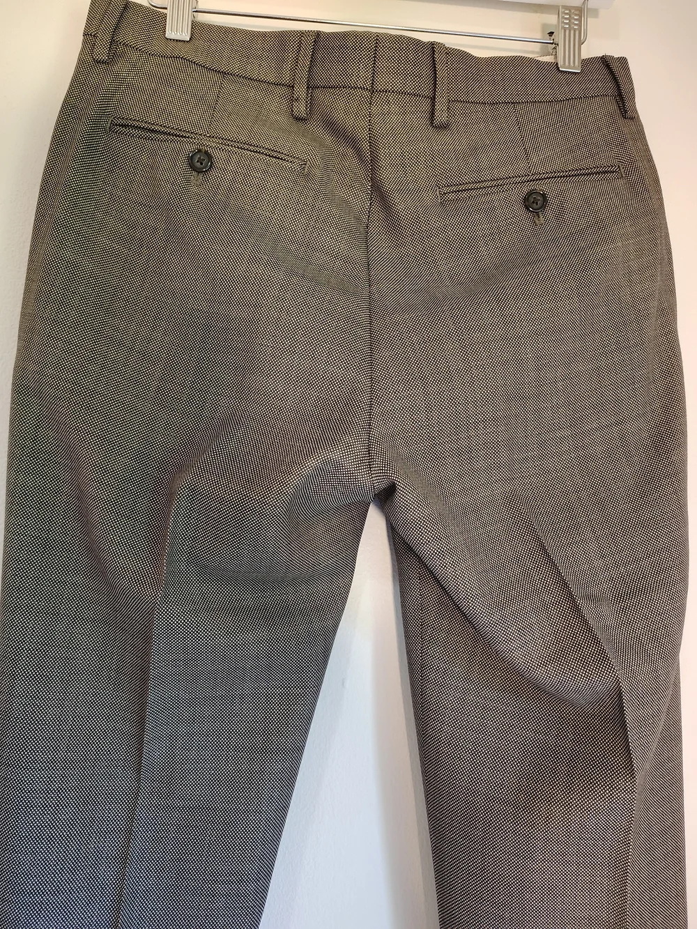 Banana Republic Marzotto Mills Wool Gray/Brownish Mens Slim Fit Pants 30x32
